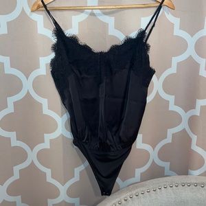 Black lace bodysuit